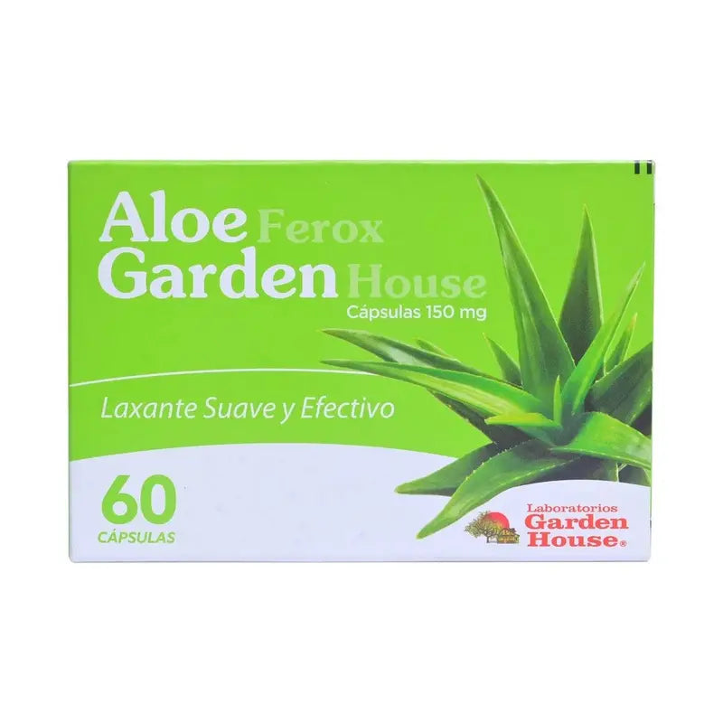 Aloe Ferox Garden House Laxantes 150mg 60 Cápsulas