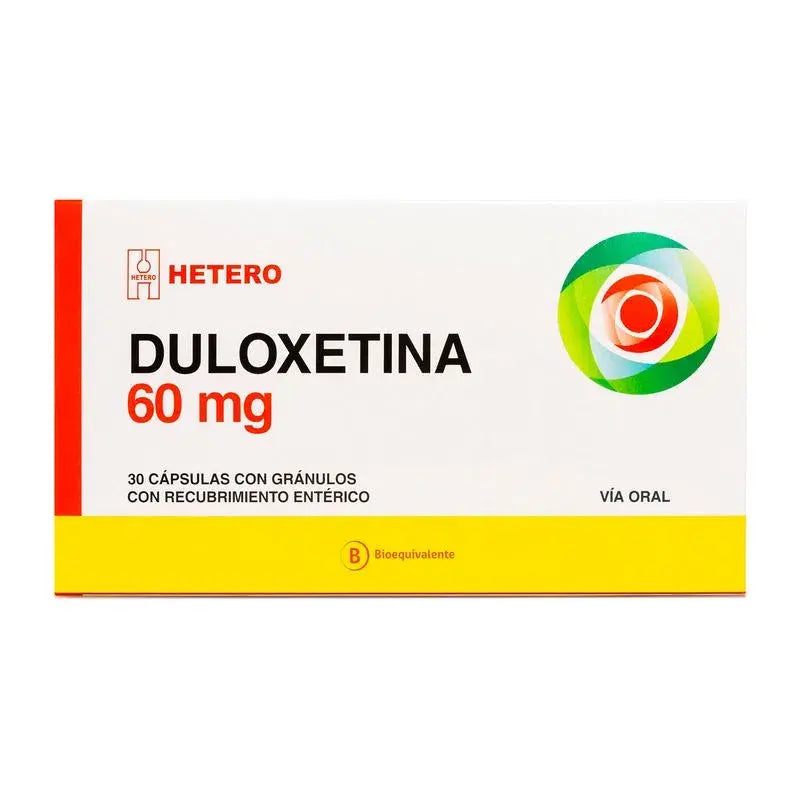 Duloxetina 60mg 30 Cápsulas con gránulos con recubrimiento entérico