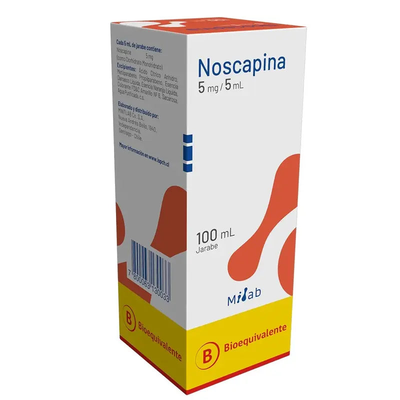 Noscapina 5mg / 5ml 100 ml Jarabe