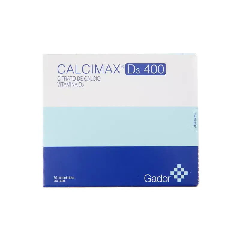 Calcimax D3 400 60 comprimidos via oral