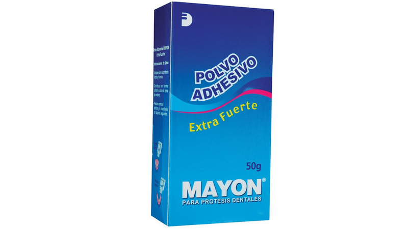 Adhesivo en Polvo para Prótesis dentales 50gr