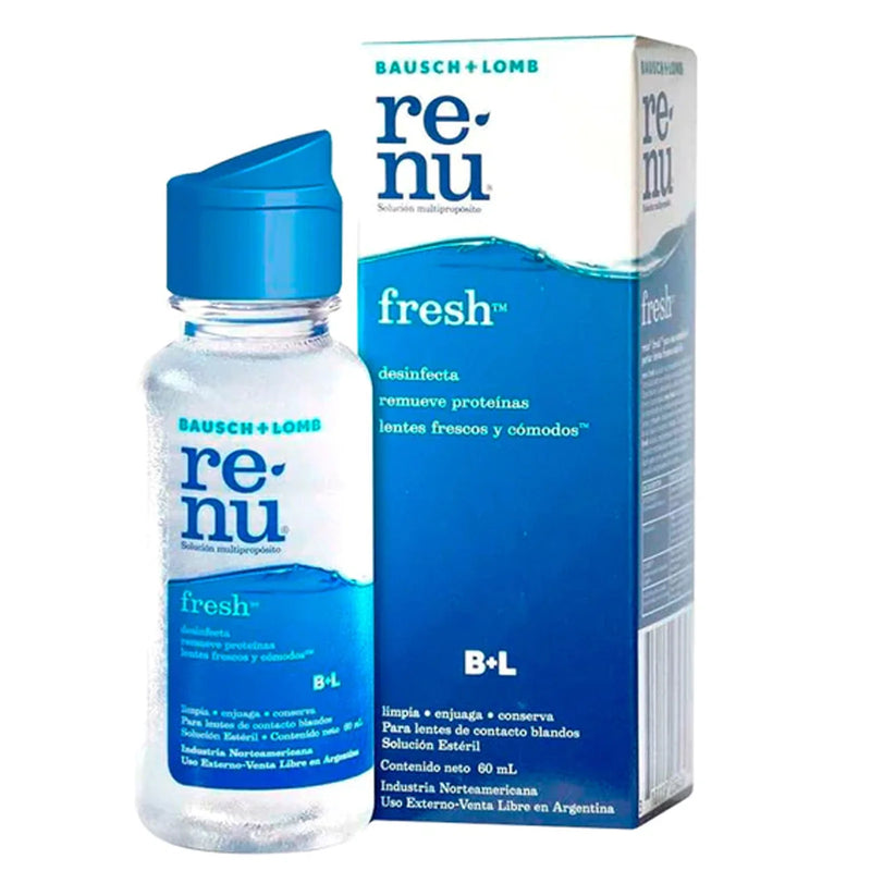 Renu Fresh Liquido Lentes Blandos Solución Multipropósito Renu