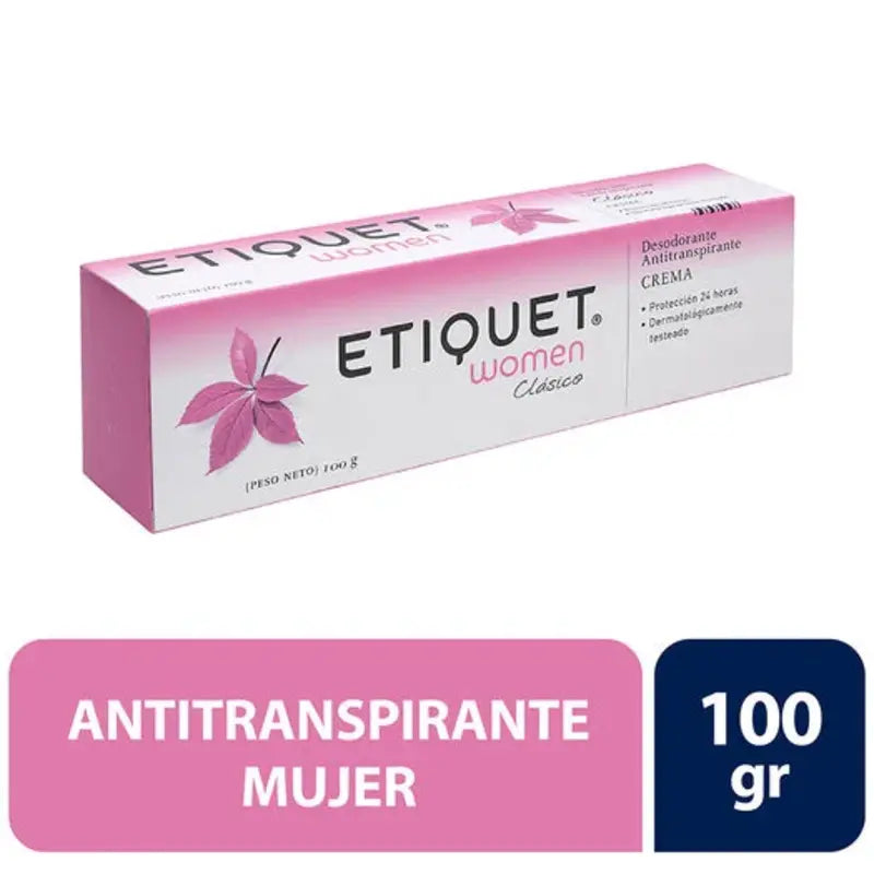 Etiquet  Desodorante Antitranspirante Women Clásico crema 100 g