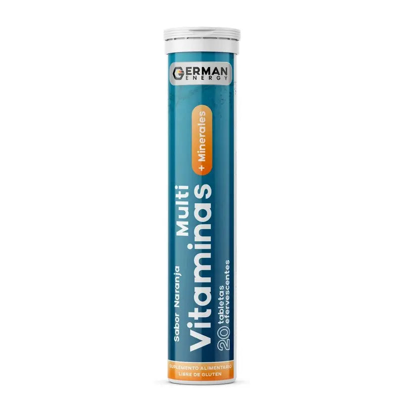 Multivitaminas +Minerales 20 Tabletas Efervescentes Sabor Naranja