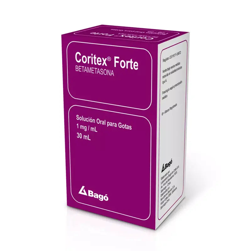Coritex Forte Solucion Oral Para Gotas 1mg 30ml.