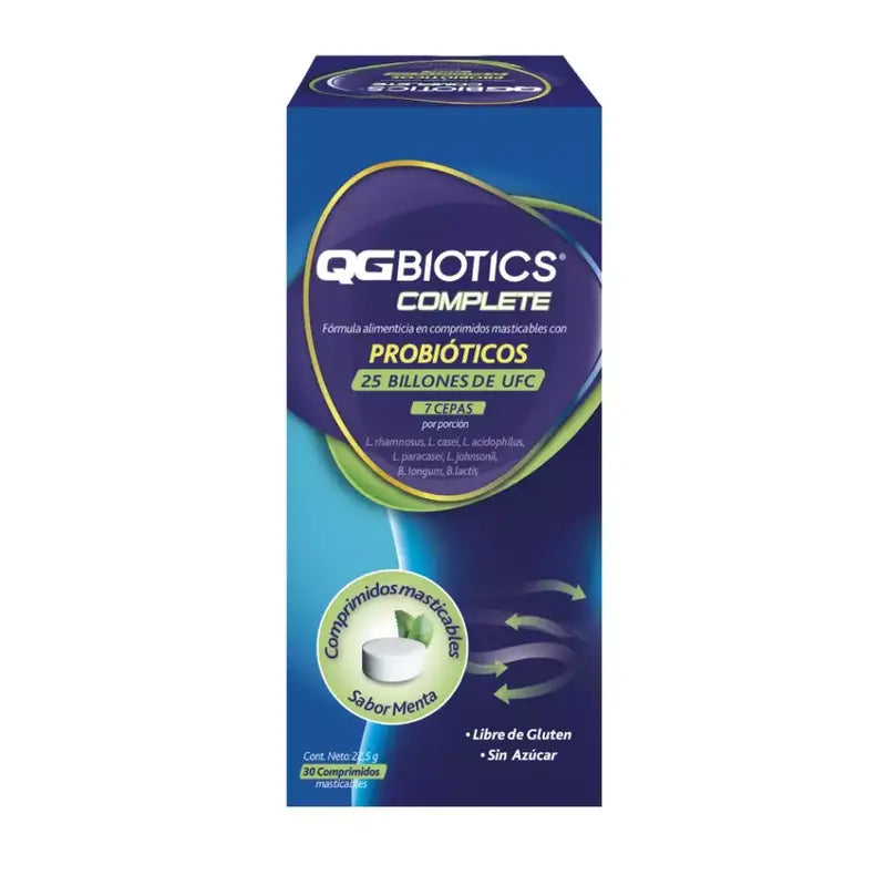 QGBiotics Complete Probióticos 30 Comprimidos Masticables