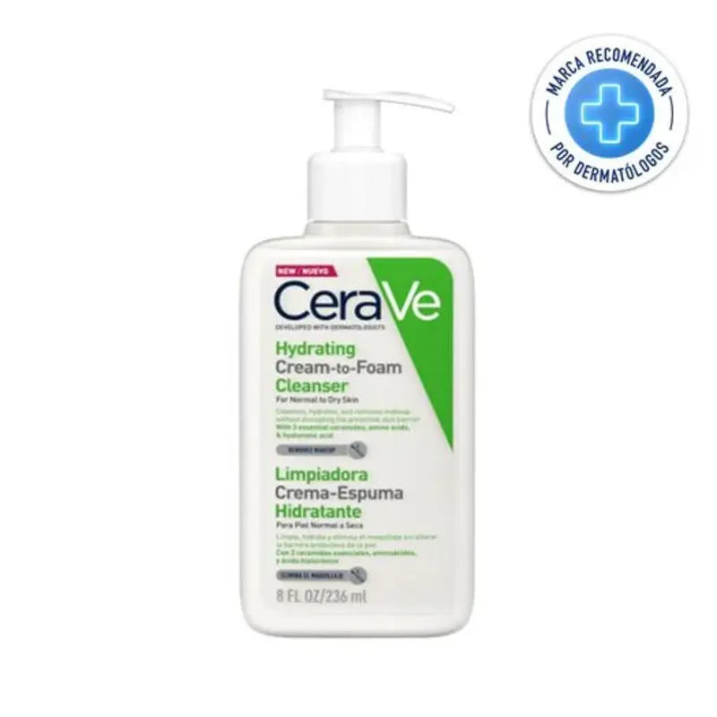Limpiador crema-espuma hidratante 236 ml