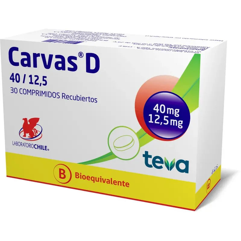 Carvas D 40/12,5 30 Comprimidos Recubiertos