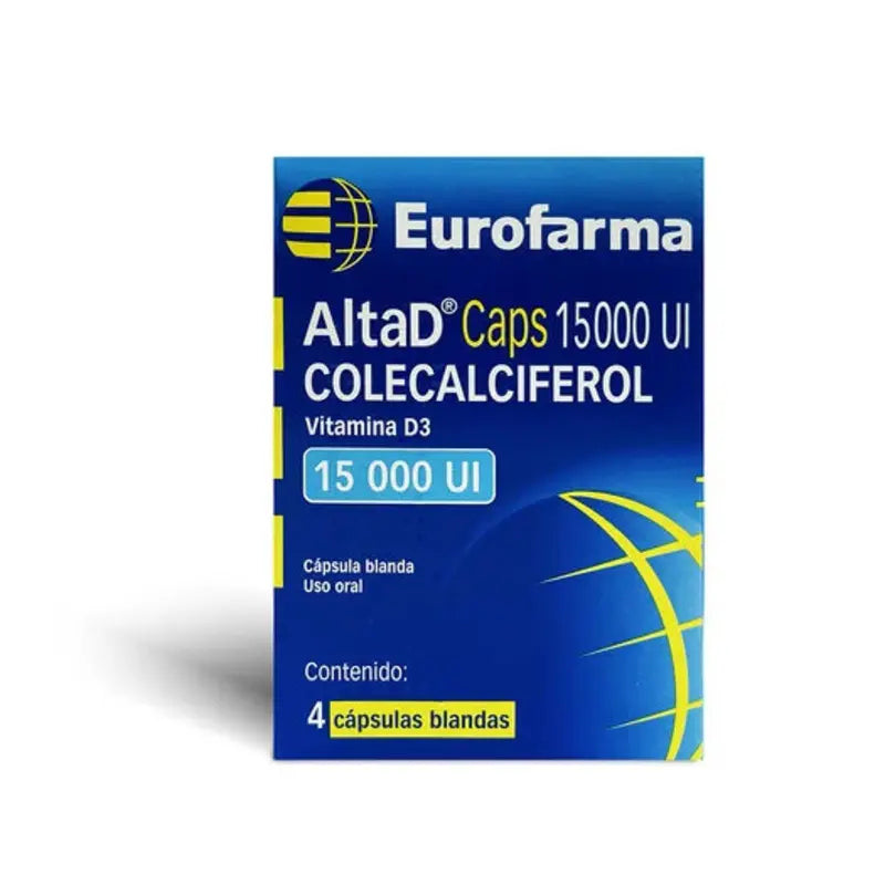 AltaD caps 15000 UI 4 cápsulas blandas