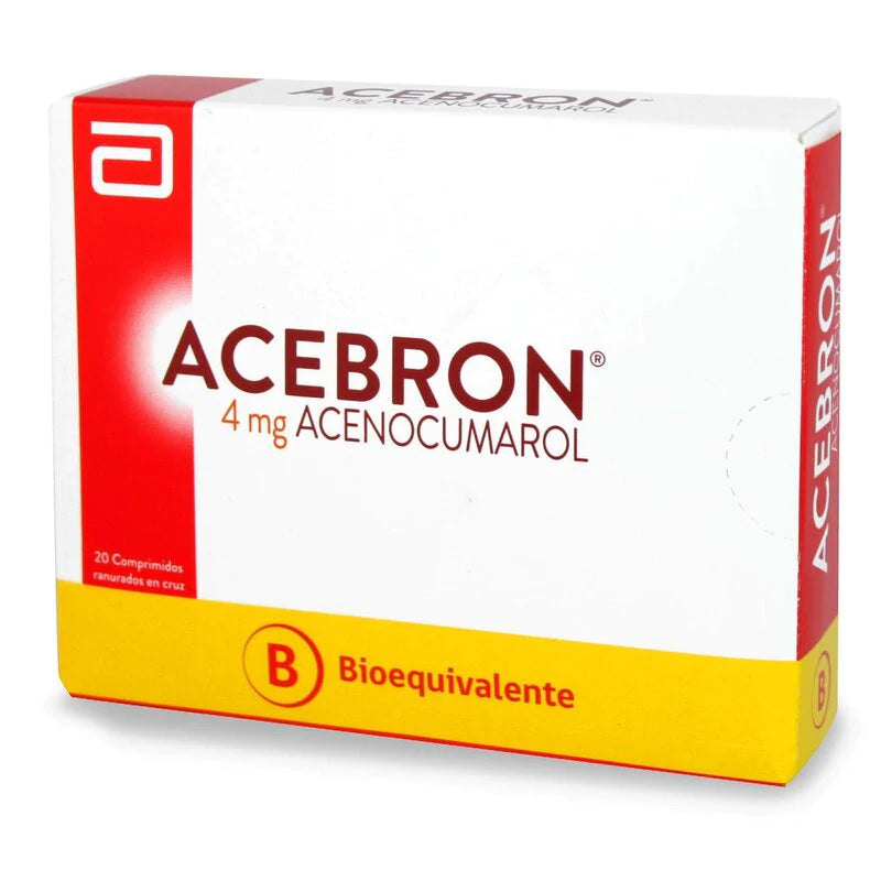Acebron 4mg 20 Comprimidos ranurados en cruz