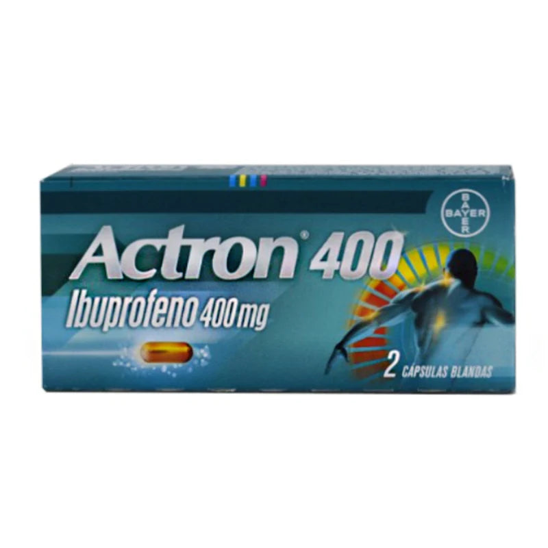 Actron 400mg 2 Cápsulas blandas