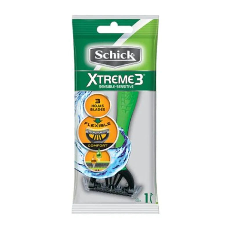 Afeitadora Xtreme3 Piel Sensible con Aloe 3 Hojas