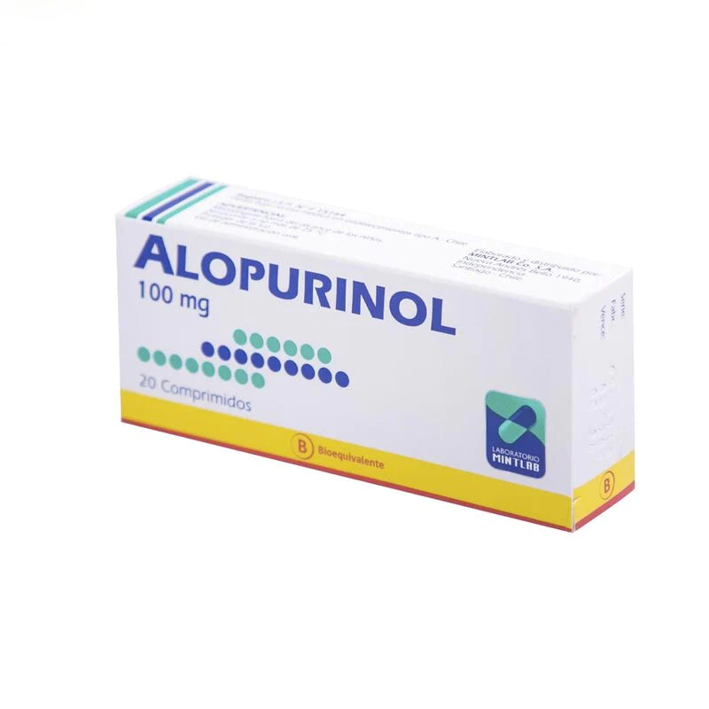 Alopurinol 100mg  20 Comprimidos