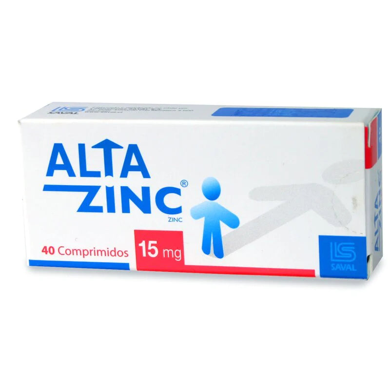 Altazinc 15mg 40 Comprimidos