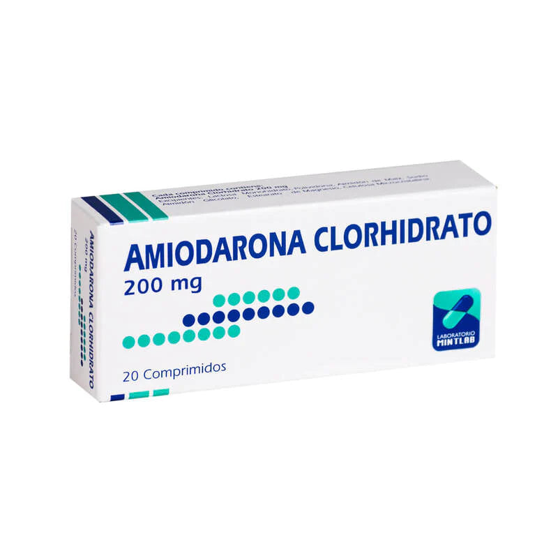 Amiodarona clorhidrato 200mg 20 Comprimidos