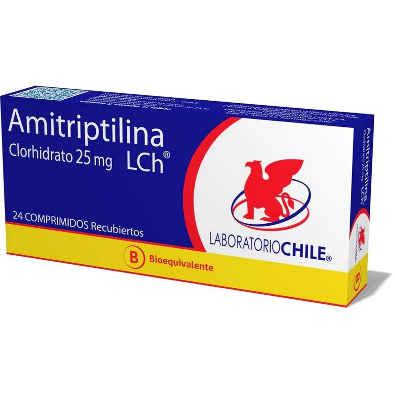Amitriptilina 25mg 24 Comprimidos Recubiertos