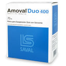 Amoval Duo 400mg Polvo para Suspensión Oral con Solvente 70ml