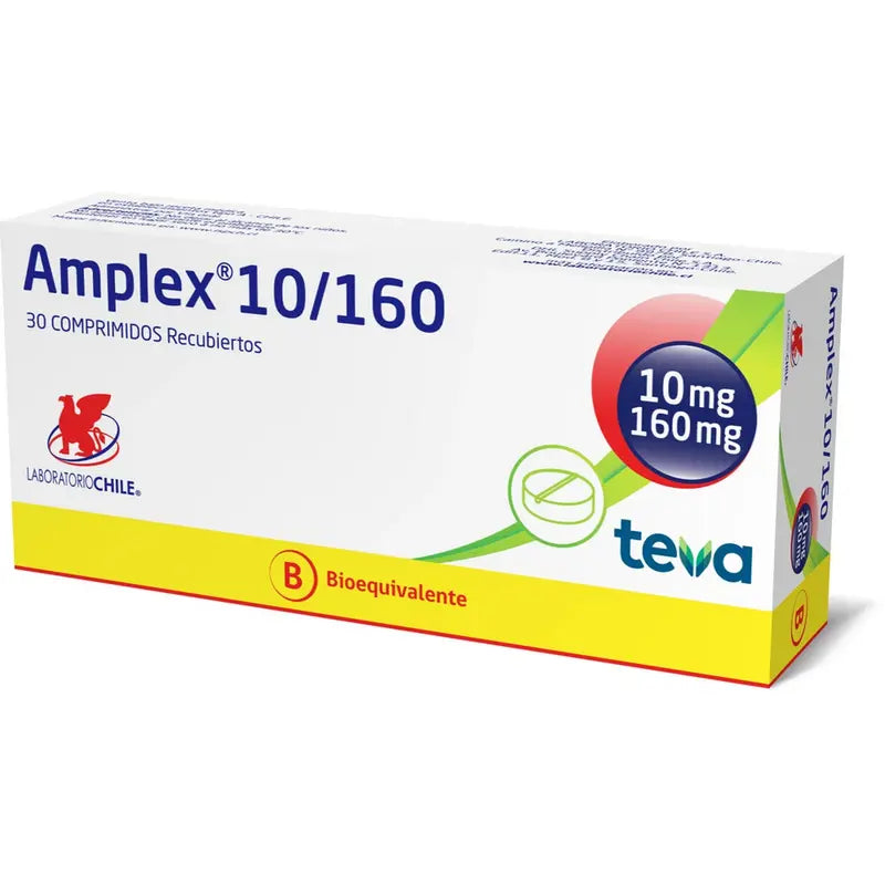 Amplex 10mg/160mg 30 Comprimidos Recubiertos