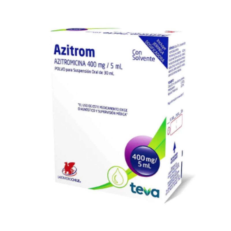Azitrom Forte 400mg/5ml  Polvo para suspensión Oral 20ml