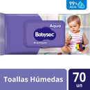 Babysec 70 Toallitas Húmedas 99% Agua