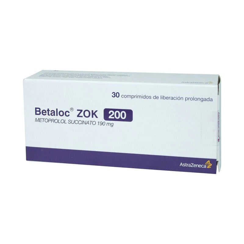 Betaloc Zok 200mg 30 Comprimidos