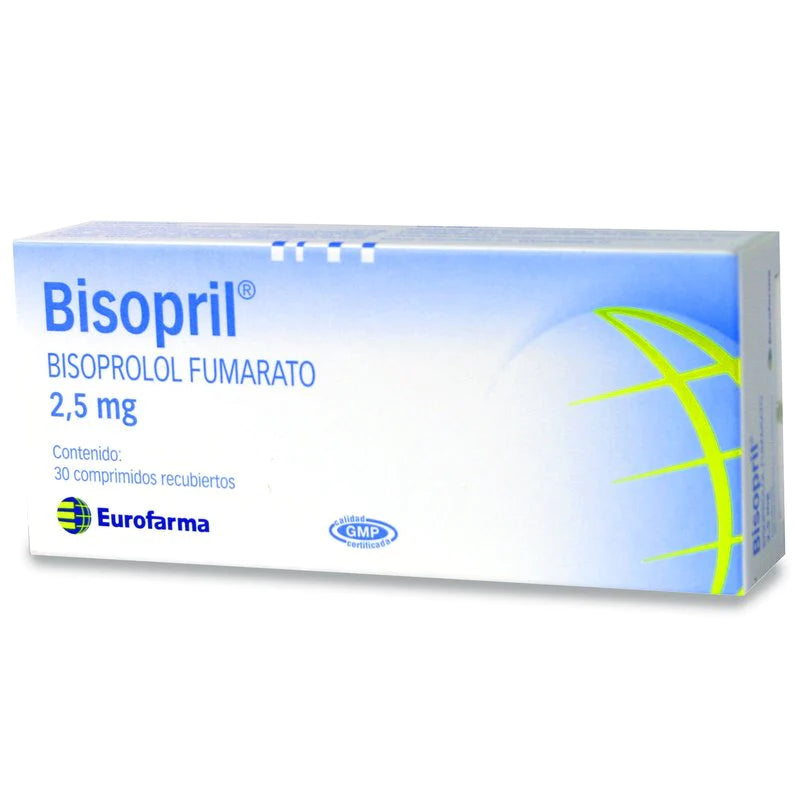 Bisopril 2,5mg 30 Comprimidos recubiertos