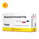 Bisoprolol Fumarato 5 mg 30 comprimidos recubiertos