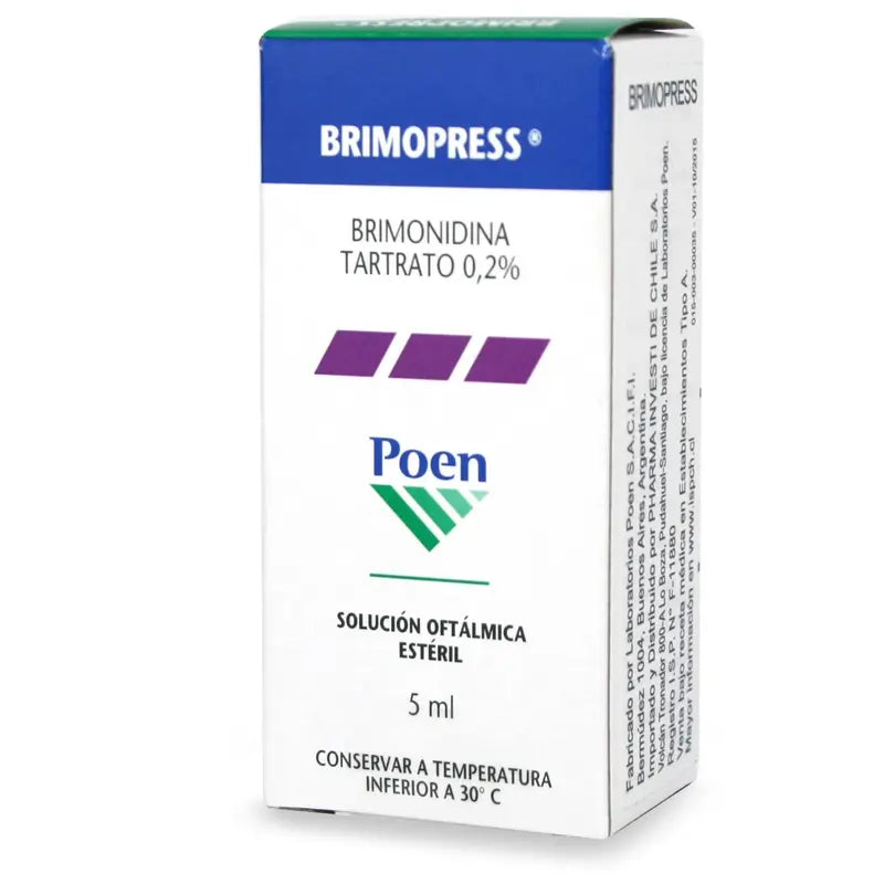 Brimopress 0.2% Solución Oftálmica estéril 5 ml