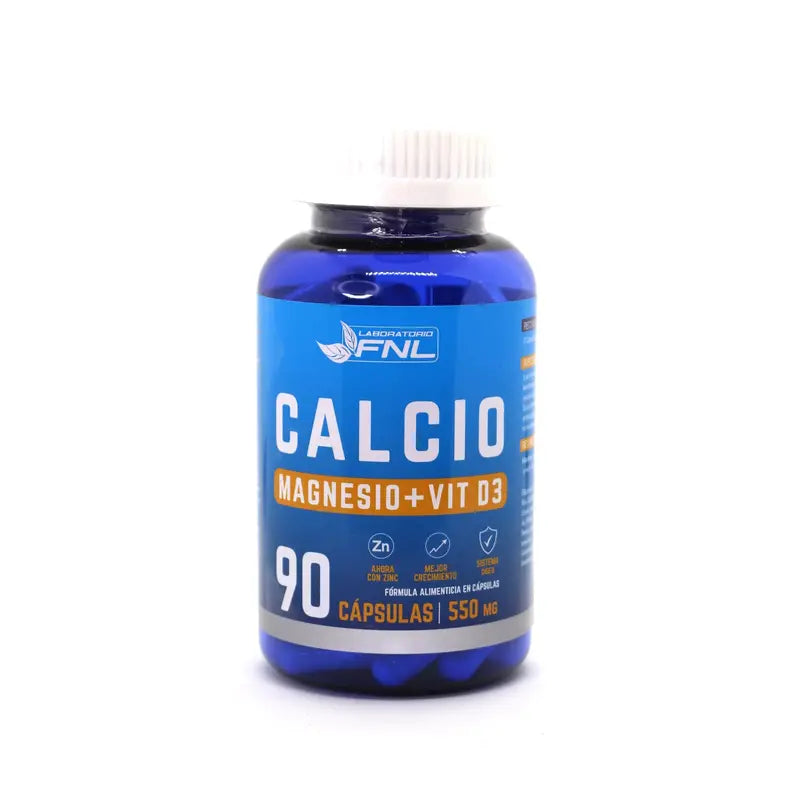Calcio Magnesio + Vit D3 90 capsulas