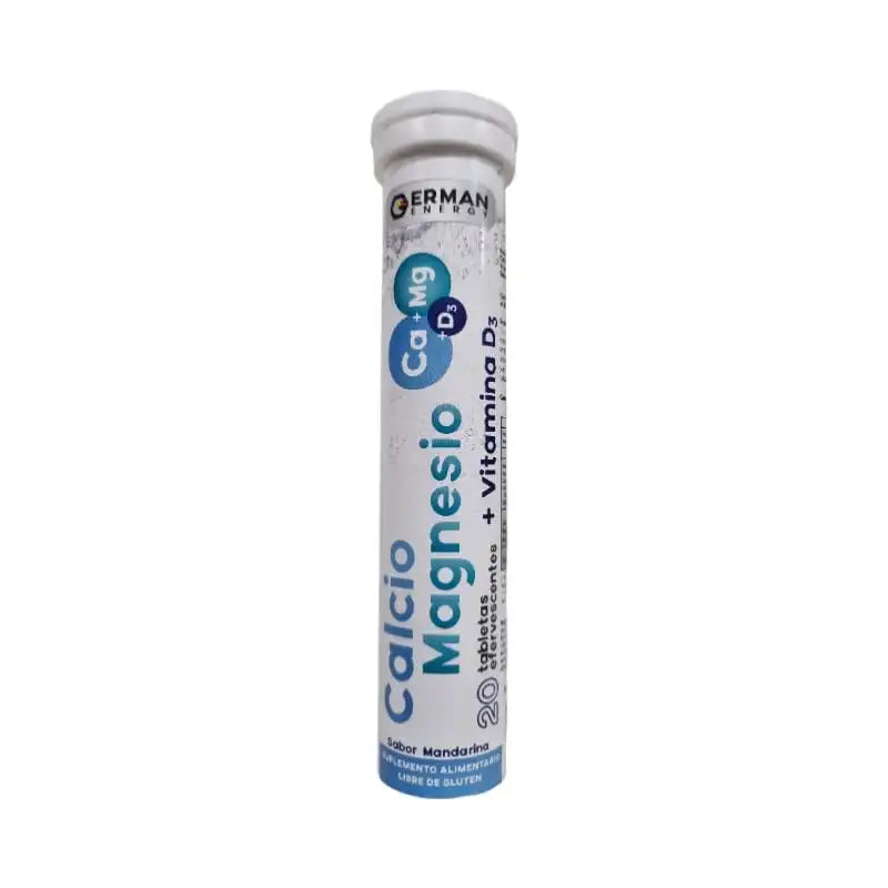 Calcio + Magnesio, Vitamina D3 20 Tabletas Efervescentes