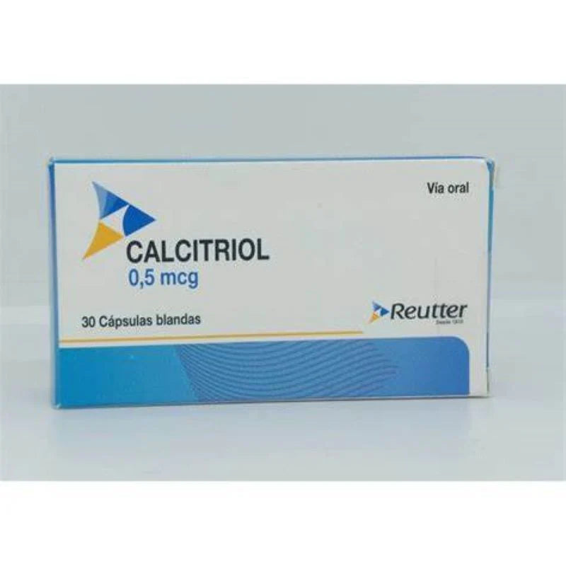 Calcitriol 0,5 mcg 30 Cápsulas Blandas