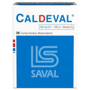 Caldeval 500mg/400ui 30 Comprimidos Masticables