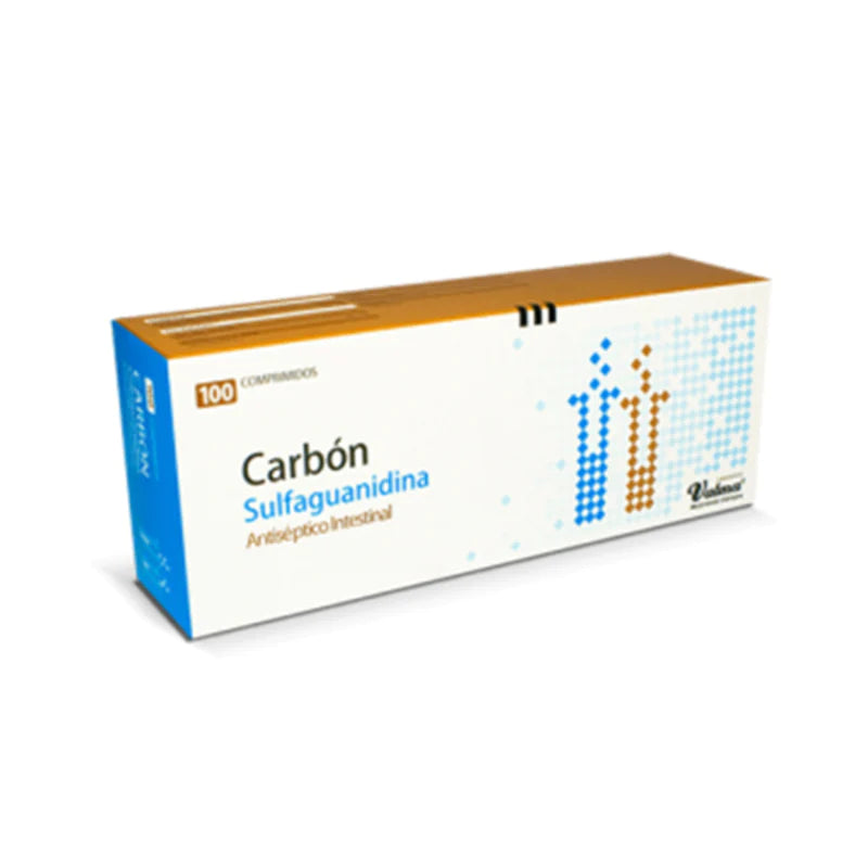 Carbón Sulfaguanidina 10 Comprimidos (En Tira)