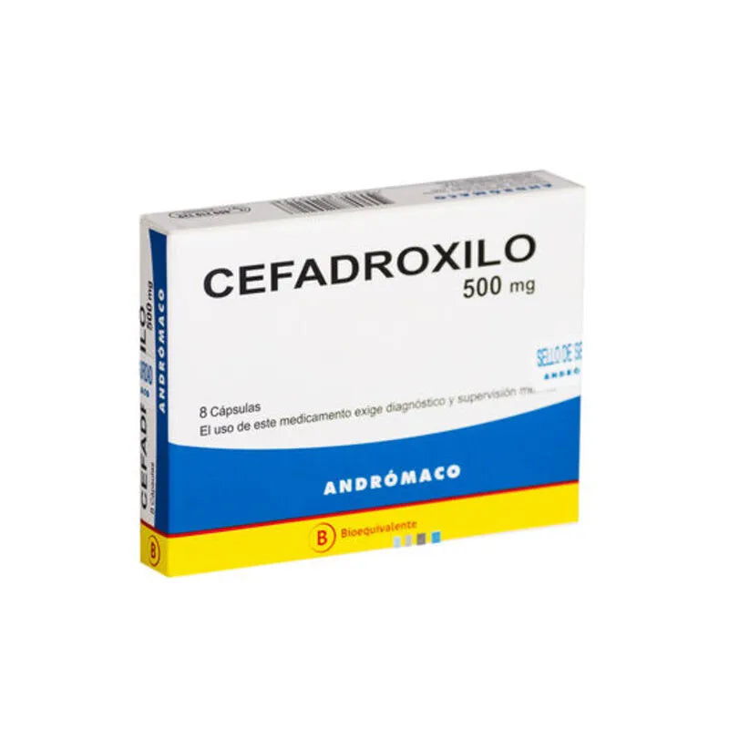 Cefadroxilo 500 mg 8 cápsulas