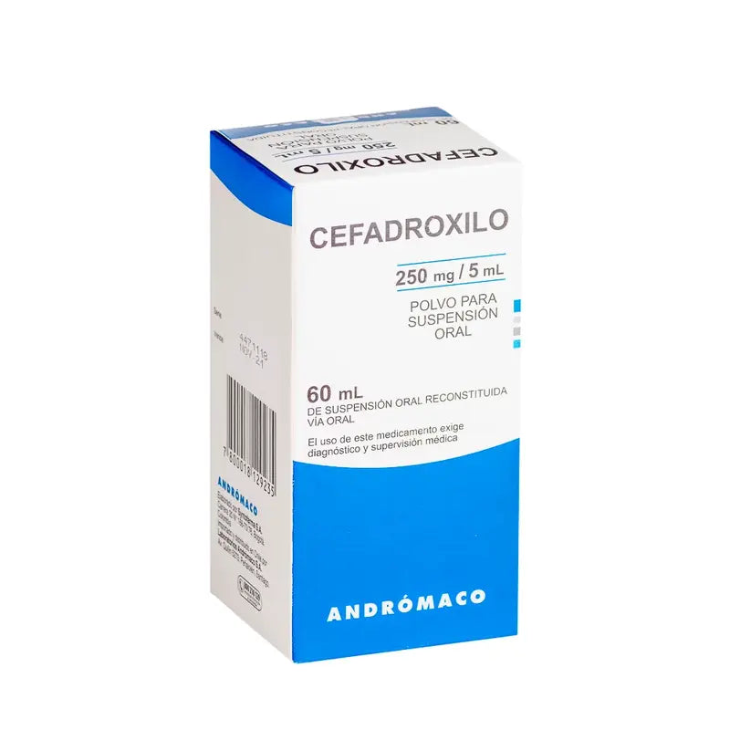 Cefadroxilo 250mg/5ml Polvo para suspensión oral 60ml
