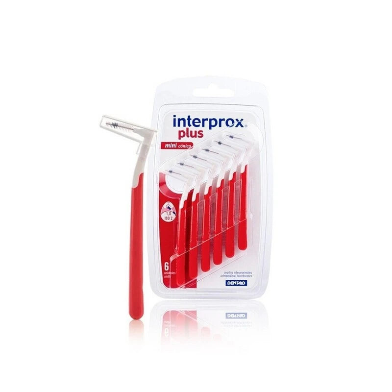 Cepillo Dental Interproximal Plus Mini Cónico 1,0 mm Pack de 6 Unidades