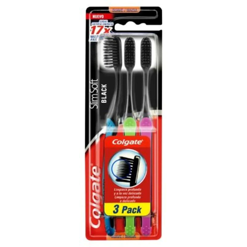 Cepillo dental colgate slim soft pack 3 suave