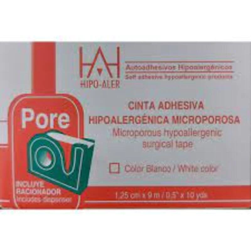 Cinta adhesiva hipoalergénica microporosa biomedika 1,25cmx9m