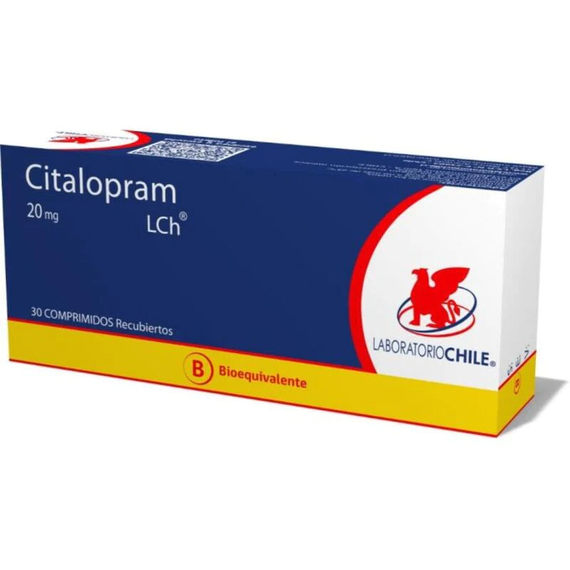 Citalopram 20mg 30 Comprimidos