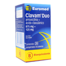 Clavam Duo 875mg/125mg 20 Comprimidos recubiertos