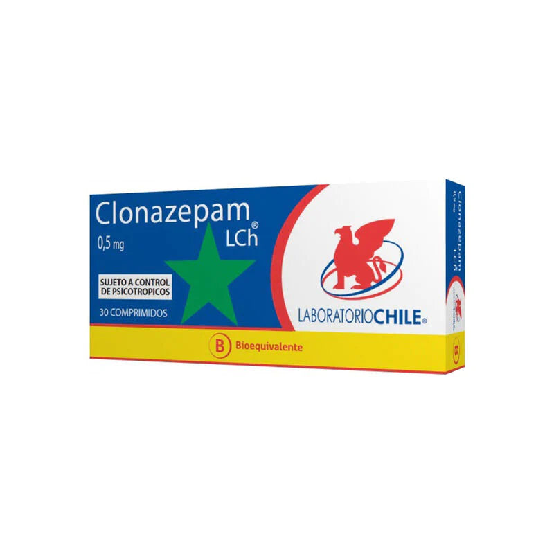 Clonazepam 0,5mg 30 Comprimidos