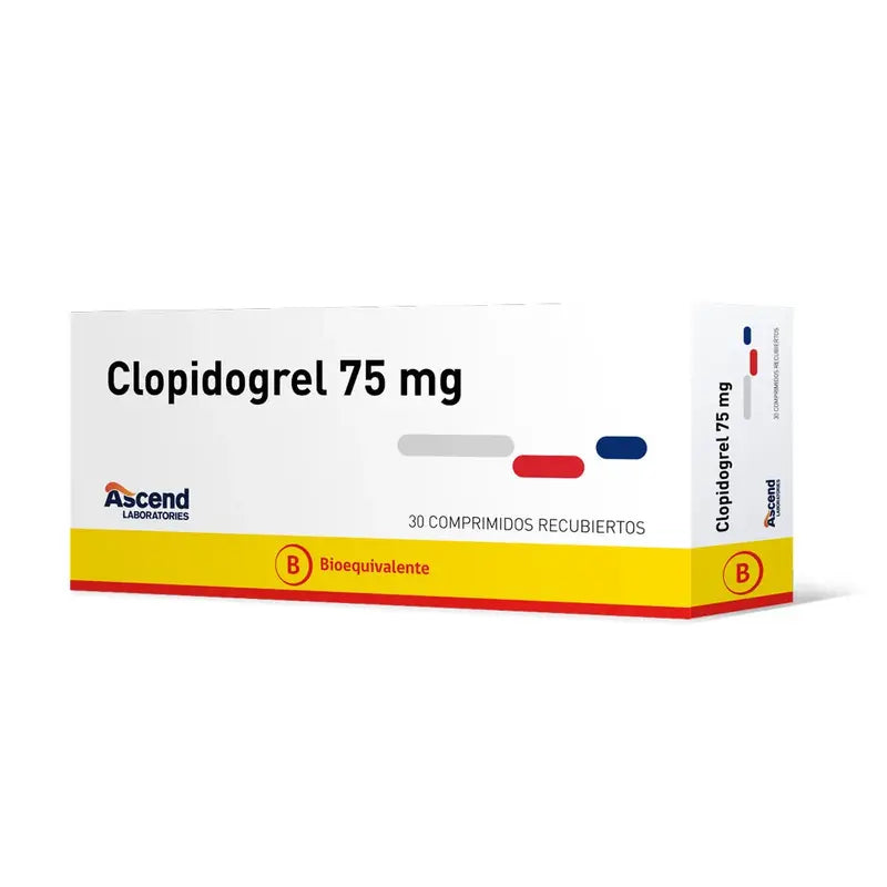 Clopidogrel 75mg 30 Comprimidos recubiertos