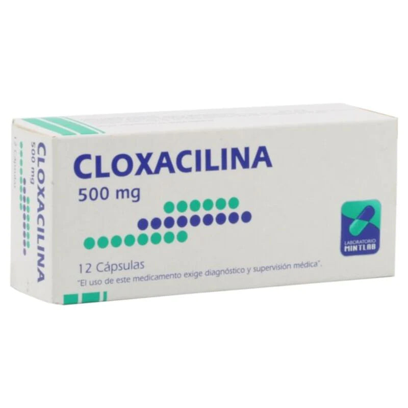Cloxacilina 500mg 12 Cápsulas