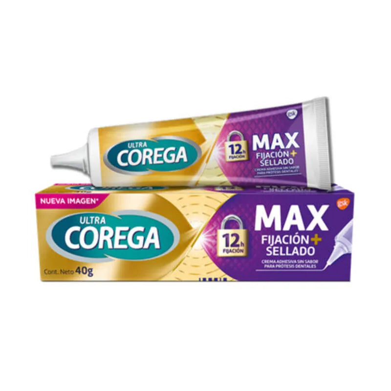 Corega máximo 12 horas fijación+ sellado 40g