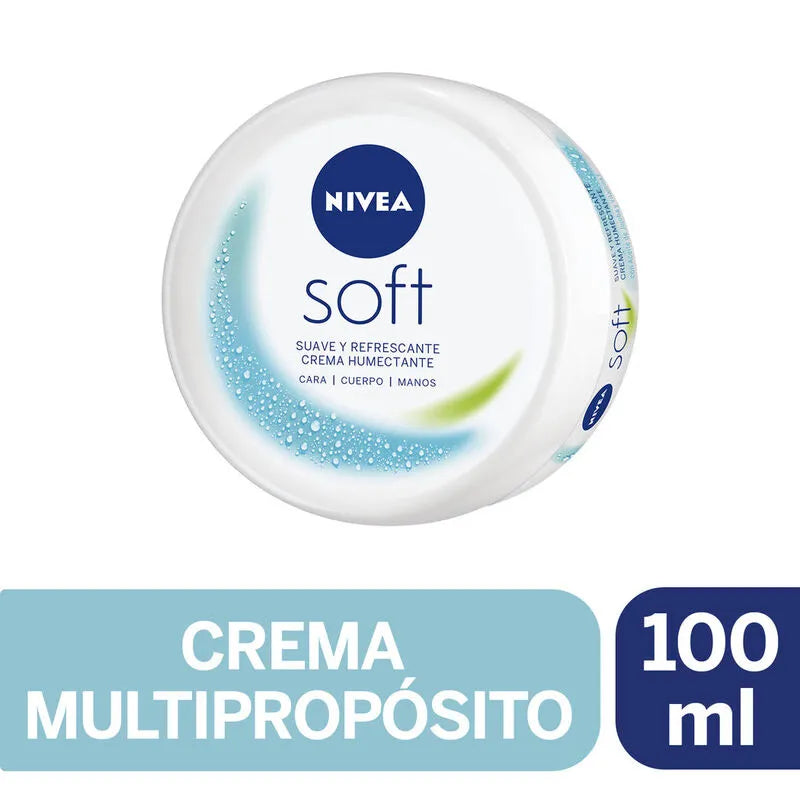 Crema nivea soft cara cuerpo manos 100ml