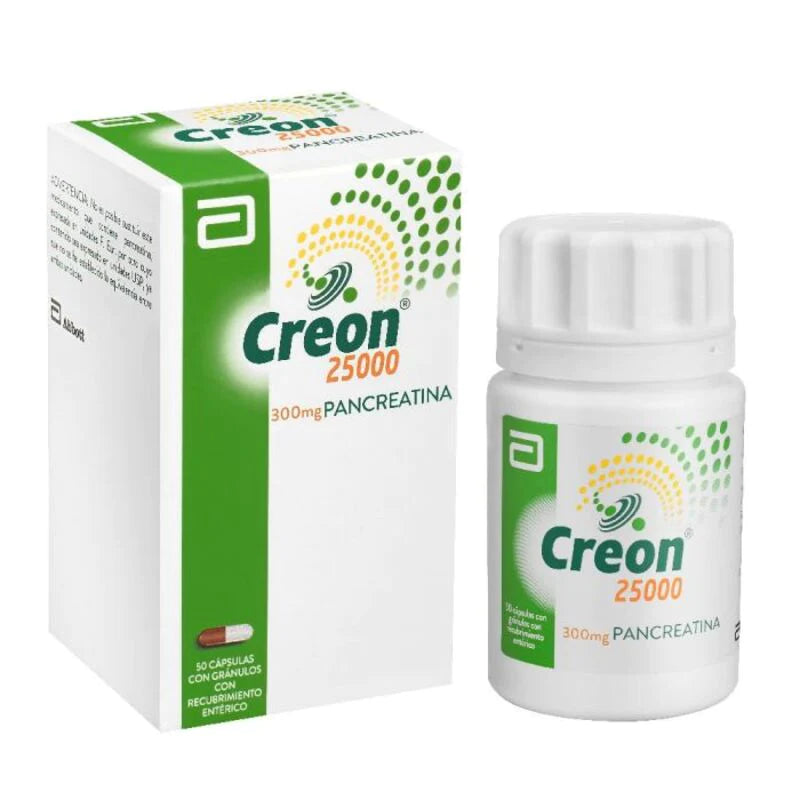 Creon 25000 300mg 20 Cápsulas
