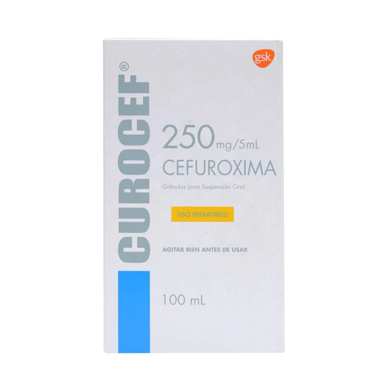 Curocef 250mg/5ml 100ml Gránulos para suspensión oral