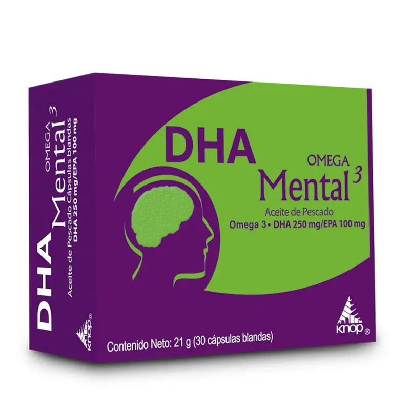 DHA Mental Omega 3 30 Capsulas Blandas