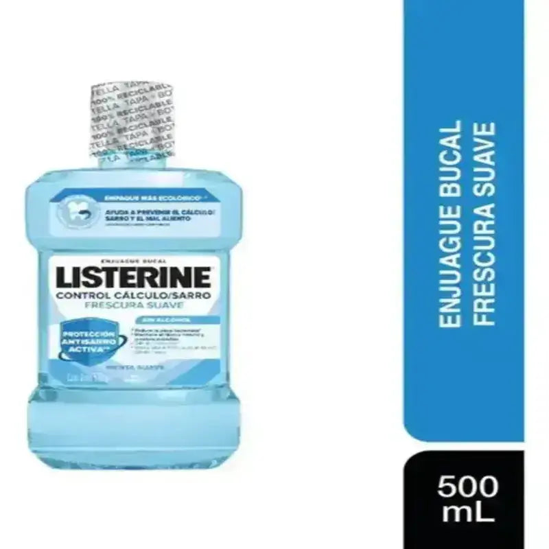 Listerine Control Cálculo/ Sarro Sin Alcohol 500 ml