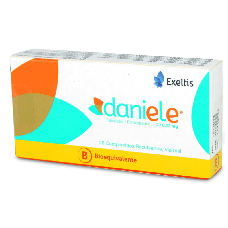 Daniele Dienogest 2mg/ Etinilestradiol 0,03mg 28 comprimidos